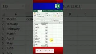 Excel formula for beginners - SUM function is used to add or sum numbers in excel #excel #sum