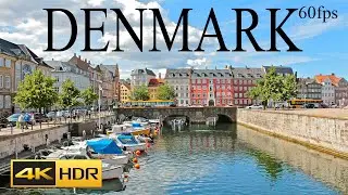 DENMARK 4K HDR DOLBY VISION 60fps  DRONE VIDEO WITH REAXATION MUSIC DENMARK BEAUTIFUL PLACES