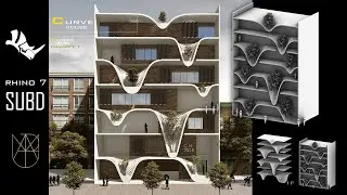 | Rhino 7 -  Organic Facade Modeling (Architectural Modeling)