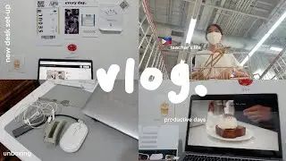 productive days 🍃| wfh diaries, teacher's life, cafe' date & more 🇵🇭