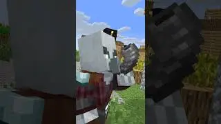 Herobrine Protect Villagers from Ruthless Pillager & Illager 