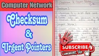 Checksum & Urgent Pointer Field in TCP Header Explained 🌐 | 