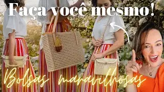 Do mobiliário para a MODA! 3 BOLSAS FÁCEIS DE FAZER. A gente merece um mimo também!