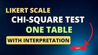 Chi-square test in one table with interpretation FAST
