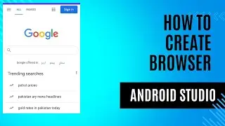 how to create web browser | android studio tutorial
