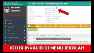 CARA MENYELESAIKAN INVALID DI MENU SEKOLAH | DATA PERIODIK DAN DATA SANITASI SEKOLAH