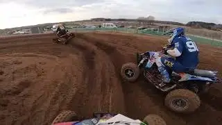 Rokiskis motocross  Quad open, #741 Karl Robin Rillo at Moto-Roki, Rokiskis MX track - Race 2