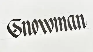 Gothicized Italic Calligraphy | Callivember Challenge Day 3