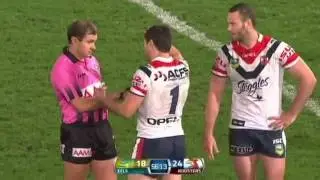 Roosters V Eels Massive brawl fight 2013