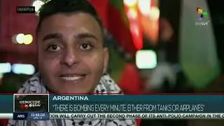 Argentina : Citizens rally in support of the cease of the genocide against the Palestinian people