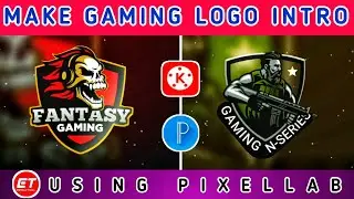 Gaming Logo intro in Kinemaster || Using Pixellab Tutorial | Editing Technics