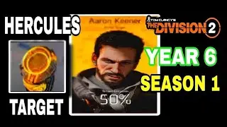 Tom Clancy's Division 2 | YEAR 6 SEASON 1  MANHUNT STORY ( AARON KEENER , HERCULES TARGET ) GAMEPLAY