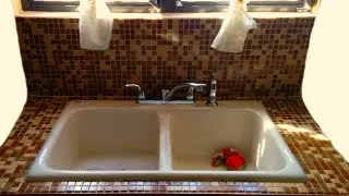 DIY| How To Install / Tile a Kitchen Backsplash  | Heartmamavi