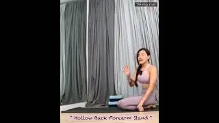 วิธีฝึก Hollow Back Forearm Stand แบบง่าย
