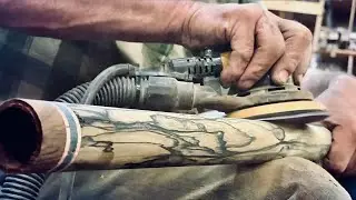 Pale Moon Ebony! Ep3.  Sanding Flutes & Polishing Metal.  Making a DOUBLE Native Flute!