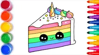 How to Draw a Cake Slice Easy and Cute