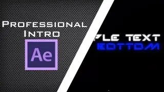 How to Make a Professional Intro on Adobe After Effects CS4, CS5, CS6 and CC