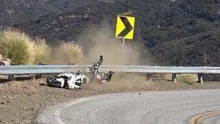 No Injury Crash Into Guardrail