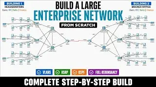 Build an Enterprise Network from Scratch (Packet Tracer)