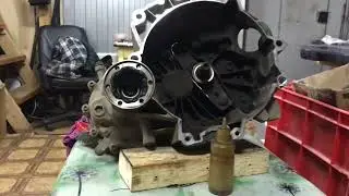 Установка фланца в коробку Volkswagen polo