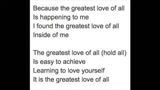 The Greatest Love of All