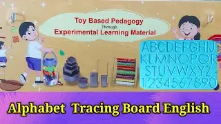 Toy Based Pedagogy Through Experimental Learning Material Alphabet Tracing Learning Card@smart1985