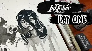 INKTOBER 2017 Day One ~ Kiss of Death