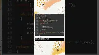 C program to reverse number // c programming