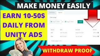 How to Earn Money from unity ads self click || unity ads high earning app low cost || as developers