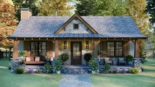 37' x 26' (11m x 8m) Charming 2-Bedroom Cottage: Perfect for Small Families