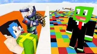 ماين كرافت : تحدي جدار الحظ 🏹🌈 مع @OtakuG و @Rahumi !؟