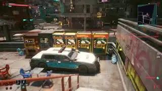 Cyberpunk 2077 - The disappearing Police Car!
