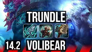 TRUNDLE vs VOLI (TOP) | Rank 1 Trundle, 300+ games | TR Grandmaster | 14.2