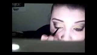 batman inspired smokey eye