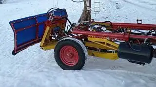 отвал для снега Т-16, первые испытания