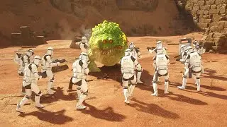 Clone Troopers vs Frog Boss - STAR WARS JEDI SURVIVOR NPC Wars