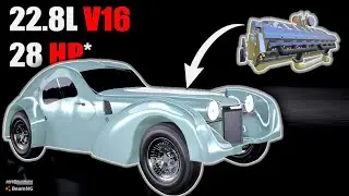 Building The WORST Car and V16 Engine Ever! | Automation Game & BeamNG.drive