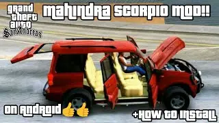 Mahindra Scorpio MOD For Gta Sa Android and How To install it!