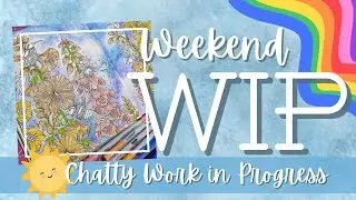 Chatting And Doing A Background With Albrecht Durer Watercolor Pencils