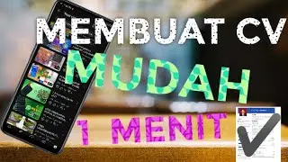CARA MEMBUAT CV LAMARAN KERJA DI HP (biar di lirik HRD🤫)