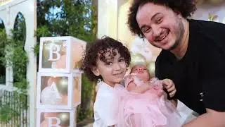 سبوع غرام عبدالله ناصر 👧😘 اخت ناصر وصلت 🥰🕺