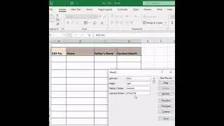 Create a form in Excel for data entry #trending#viralshorts#exceltips# yt shorts#shorts#exceltricks