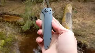 Нож CKF / GAVKO Tiger Flipper M390 титан анодированный подшипники