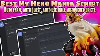 Best My Hero Mania Super OP Script | AutoFarm, Auto Quest, Auto Level-Up | Mobile•PC | Delta•Fluxus