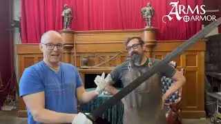 Doctors Guy Windsor and Nathan Clough Examining an Original 15th Century Longsword