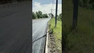 Укладка асфальта🧐 завершаем объект #work #работа #укладка