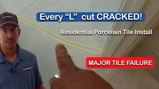 BIG porcelain TIle install FAILURE at a house in Atlanta, GA.