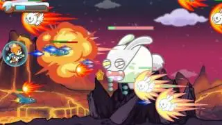 Bear in Super Action Adventure 2 Final Boss Cyborg Rabbit l Everything maxed + Ending