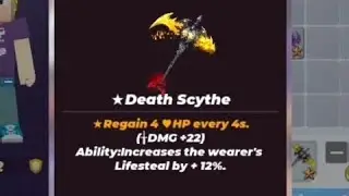 22% Lifesteal (scythe + devil wing + love ring)