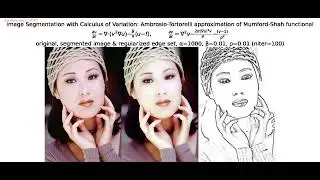 Image Segmentation | Mumford-Shah | Calculus of Variations | Ambrosio-Tortorelli Approx| PDE| python